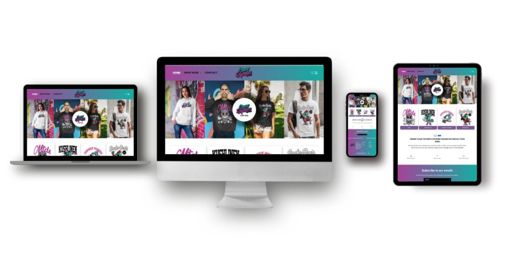 Clothing website design